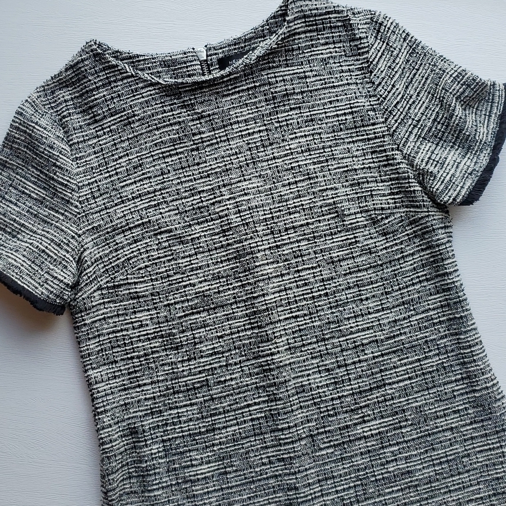 New Look Black & White Tweed Dress 6 NWT